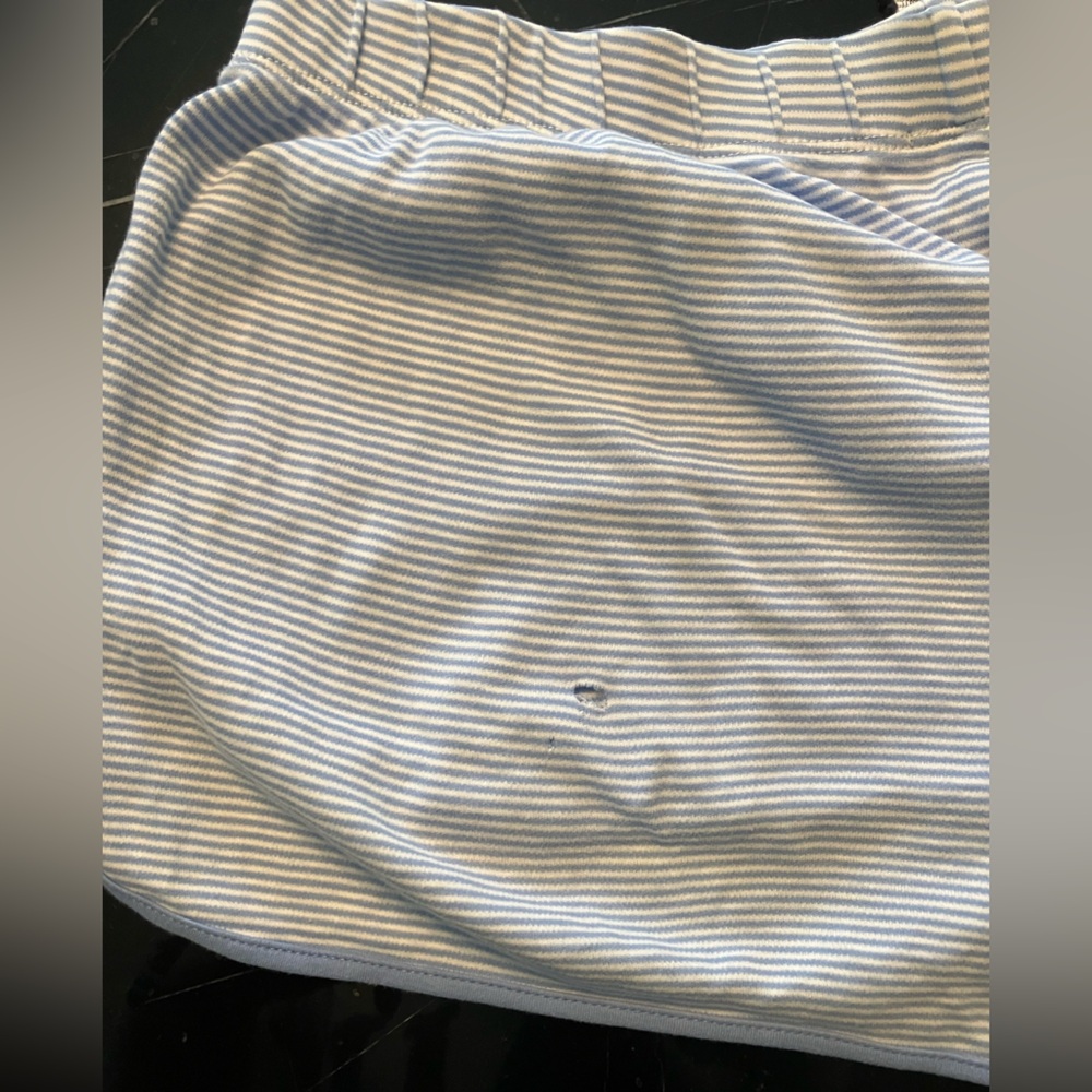 Lake Pima cotton striped shorts in Hydrangea - Picture 2 of 6